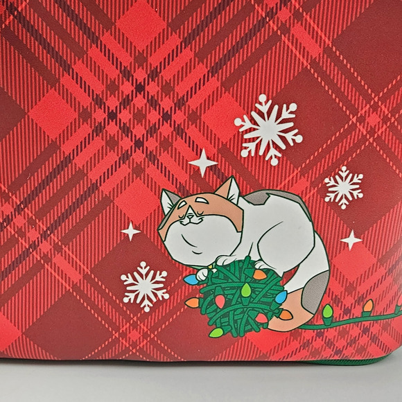Loungefly Disney Big Hero 6 Baymax Holiday Plaid Light-Up Mini Backpack Set